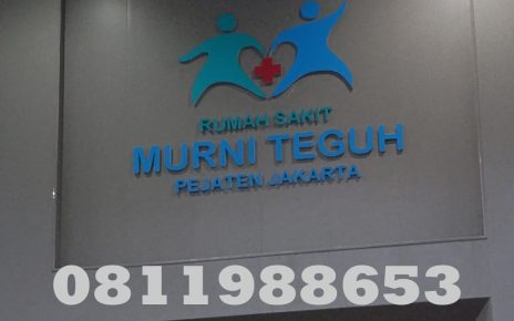 huruf timbul akrilik rumah sakit jakarta