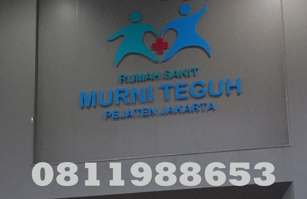 huruf timbul akrilik rumah sakit jakarta