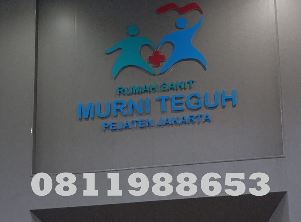 huruf timbul akrilik rumah sakit jakarta