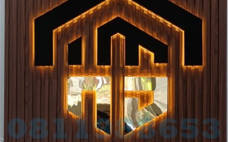 huruf timbul akrilik backlight kantor hukum modern